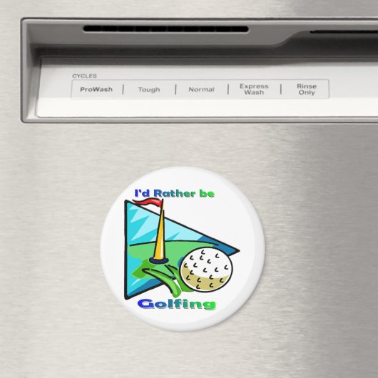Ik zou liever Golfing zijn Magneet (Insitu (Vaatwasser))
