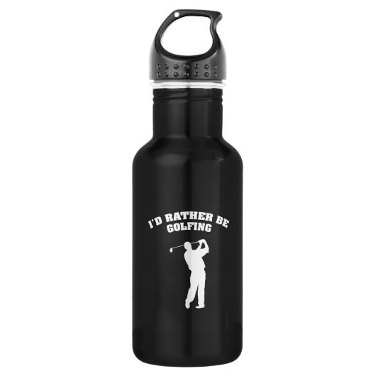 Ik zou liever Golfing zijn Waterfles (Voorkant)