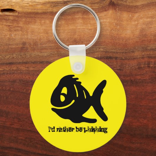 Ik zou liever grappig zijn sleutelhanger (Voorkant)