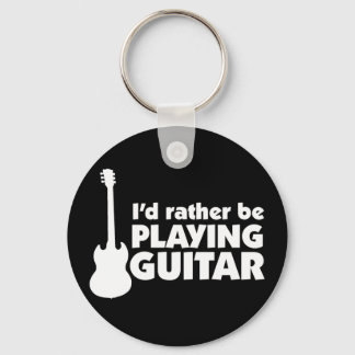 Ik zou liever Guitar Sleutelhanger spelen