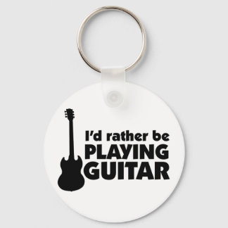 Ik zou liever Guitar Sleutelhanger spelen