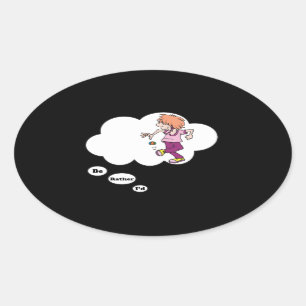 Ik zou liever Hacky Sack spelen Ovale Sticker