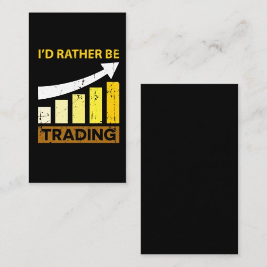 Ik zou liever handel in aandelen zijn visitekaartje (Voorkant / Achterkant)