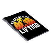 Ik zou liever het gewicht optillen notitieboek (Rechterzijde)