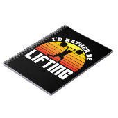 Ik zou liever het gewicht optillen notitieboek (Linkerzijde)