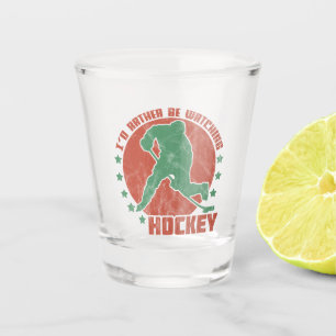 Ik zou liever Hockey Shot Glass bekijken Glas