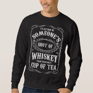 Ik zou liever iemand zijn walvis dan alcohol. trui