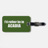 Ik zou liever in Acadia zijn Bagagelabel (Achterkant horizontaal)