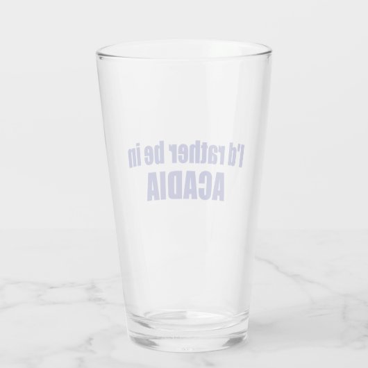 Ik zou liever in Acadia zijn Glas (Achterkant)