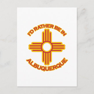 Ik zou liever in Albuquerque zijn Briefkaart