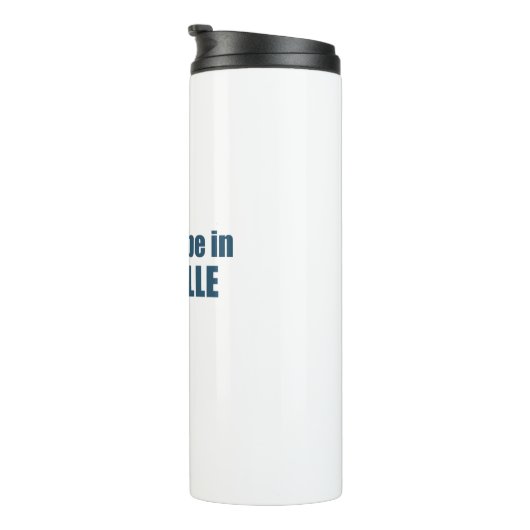 Ik zou liever in Asheville North Carolina zijn Thermosbeker (Geroteerd rechts)