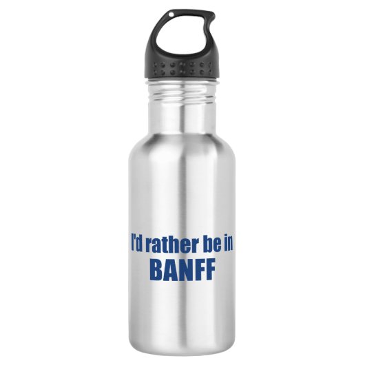 Ik zou liever in Banff Canada zijn Waterfles (Voorkant)