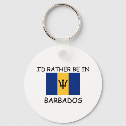 Ik zou liever in Barbados zijn Sleutelhanger (Voorkant)
