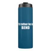 Ik zou liever in Bend Oregon zijn. Thermosbeker (Voorkant)