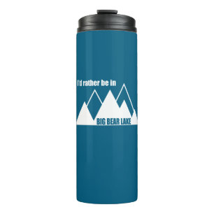 Ik zou liever in Big Beer Lake California Mountain Thermosbeker