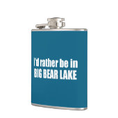 Ik zou liever in Big Beer Lake California zijn Heupfles (Links)