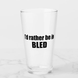 Ik zou liever in Bled Slovenië zijn Glas