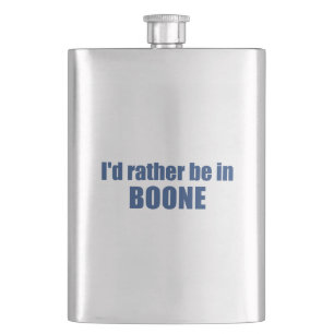 Ik zou liever in Boone North Carolina zijn Flacon