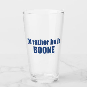 Ik zou liever in Boone North Carolina zijn Glas