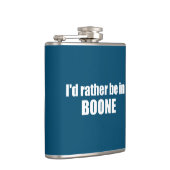 Ik zou liever in Boone North Carolina zijn Heupfles (Rechts)