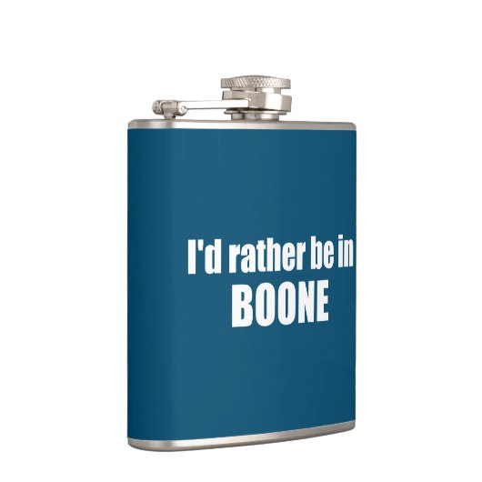 Ik zou liever in Boone North Carolina zijn Heupfles (Rechts)