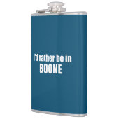 Ik zou liever in Boone North Carolina zijn Heupfles (Links)