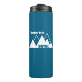 Ik zou liever in Boyne Michigan Mountain zijn Thermosbeker (Voorkant)