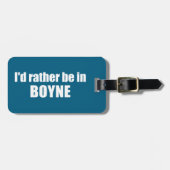 Ik zou liever in Boyne Michigan zijn Bagagelabel (Voorkant horizontaal)