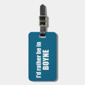 Ik zou liever in Boyne Michigan zijn Bagagelabel (Voorkant verticaal)