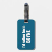 Ik zou liever in Boyne Michigan zijn Bagagelabel (Achterkant verticaal)