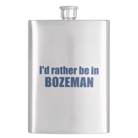 Ik zou liever in Bozeman Montana zijn Flacon (Voorkant)