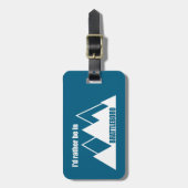 Ik zou liever in Brattleboro Vermont Mountain zijn Bagagelabel (Voorkant verticaal)