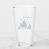 Ik zou liever in Brattleboro Vermont Mountain zijn Glas (Achterkant)