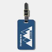 Ik zou liever in Breckenridge Colorado Mountain zi Bagagelabel (Voorkant verticaal)