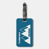 Ik zou liever in Brevard North Carolina Mountain z Bagagelabel (Achterkant verticaal)