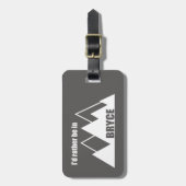 Ik zou liever in Bryce Canyon Mountain zijn Bagagelabel (Voorkant verticaal)