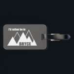 Ik zou liever in Bryce Canyon Mountain zijn Bagagelabel<br><div class="desc">Bryce Canyon National Park in het zuiden van Utah staat bekend om gekruiste hoesjes,  die spiraalvormige rotsformaties zijn.</div>