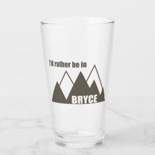 Ik zou liever in Bryce Canyon Mountain zijn Glas