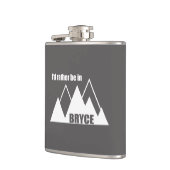 Ik zou liever in Bryce Canyon Mountain zijn Heupfles (Links)