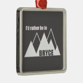 Ik zou liever in Bryce Canyon Mountain zijn Metalen Ornament (Rechts)
