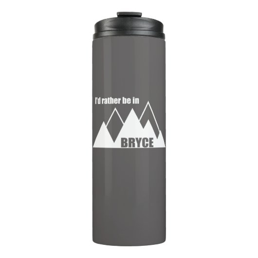 Ik zou liever in Bryce Canyon Mountain zijn Thermosbeker (Voorkant)