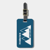 Ik zou liever in Bryson City Mountain zijn Bagagelabel (Voorkant verticaal)