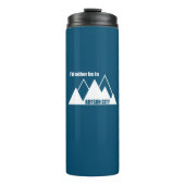 Ik zou liever in Bryson City Mountain zijn Thermosbeker (Voorkant)