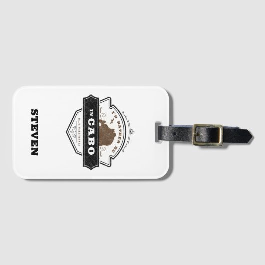 Ik zou liever in Cabo zijn | Cabo San Lucas Bagagelabel (Voorkant (horizontaal))