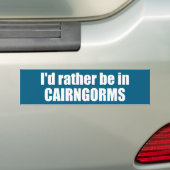 Ik zou liever in Cairngorms National Park zijn Bumpersticker (Op auto)