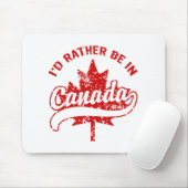 Ik zou liever in Canada zijn Muismat (Met muis)