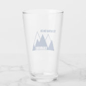 Ik zou liever in Canmore Mountain zijn Glas (Achterkant)