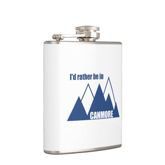 Ik zou liever in Canmore Mountain zijn Heupfles (Rechts)