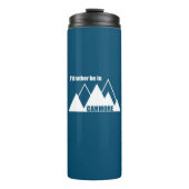 Ik zou liever in Canmore Mountain zijn Thermosbeker (Voorkant)