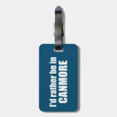 Ik zou liever in Canmore zijn Bagagelabel (Achterkant verticaal)